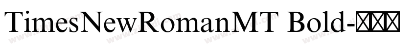 TimesNewRomanMT Bold字体转换